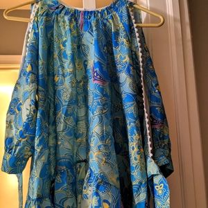 Turquoise blue/green women's blouse-Brand new!!